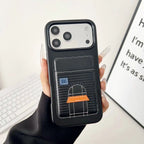 Brown Hermès iPhone 17 Pro Max Case with Card Slot - Luxury Leather Hermes Phone Case