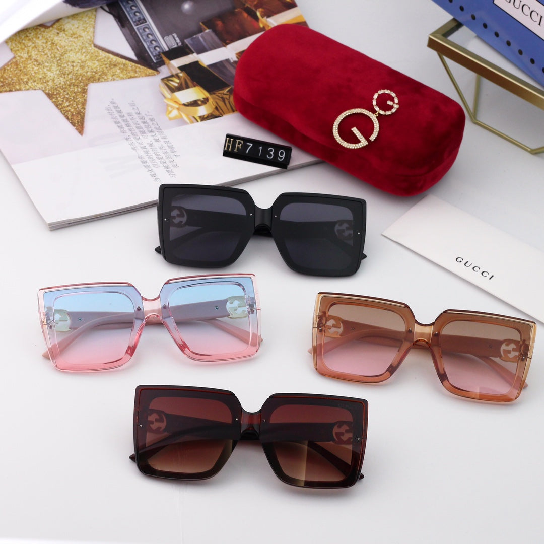 GUCCI Oversized Square Slim-Temple Polarized Sunglasses | UV400