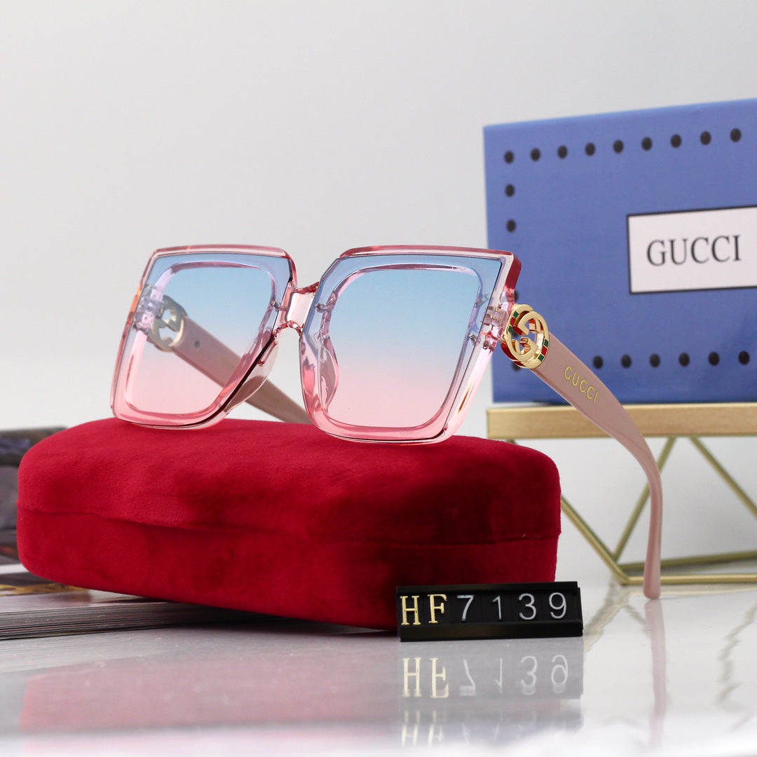 GUCCI Oversized Square Slim-Temple Polarized Sunglasses | UV400