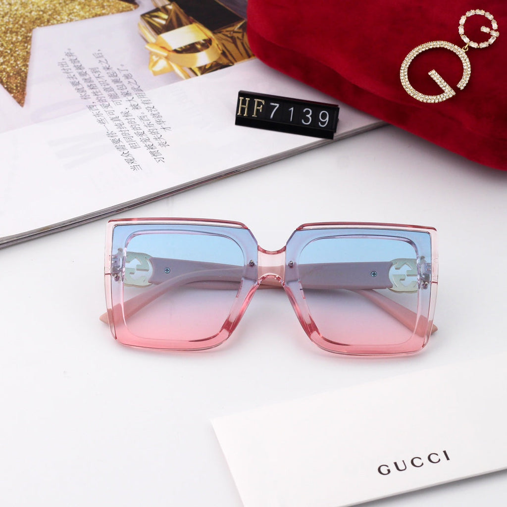 GUCCI Oversized Square Slim-Temple Polarized Sunglasses | UV400