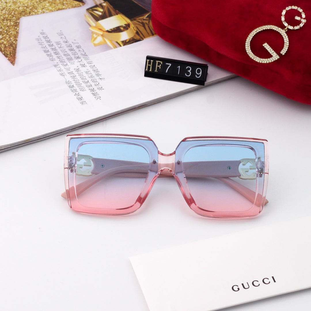 GUCCI Oversized Square Slim-Temple Polarized Sunglasses | UV400