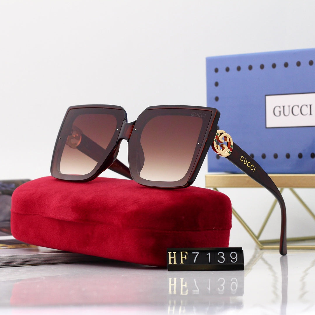 GUCCI Oversized Square Slim-Temple Polarized Sunglasses | UV400