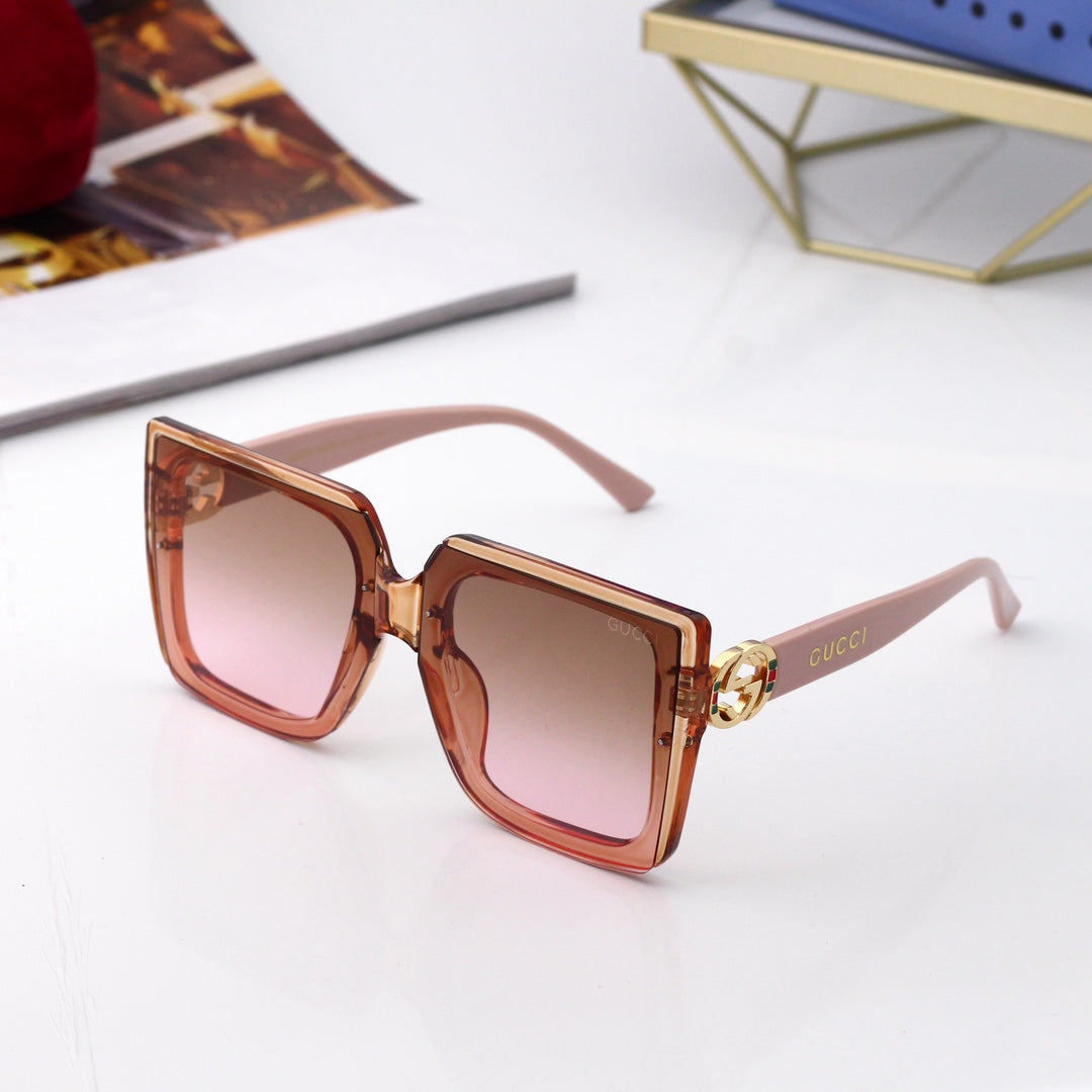 GUCCI Oversized Square Slim-Temple Polarized Sunglasses | UV400