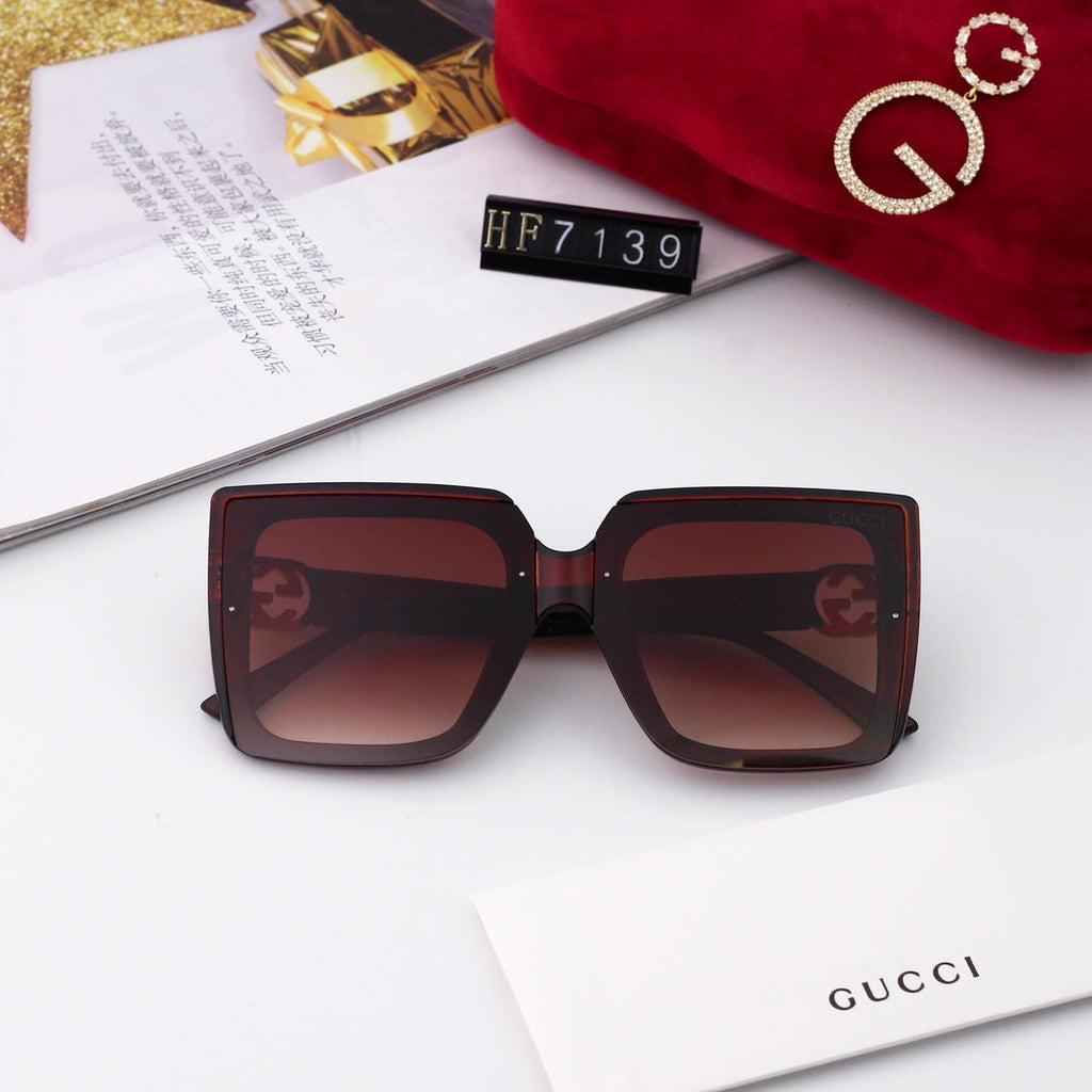 GUCCI Oversized Square Slim-Temple Polarized Sunglasses | UV400