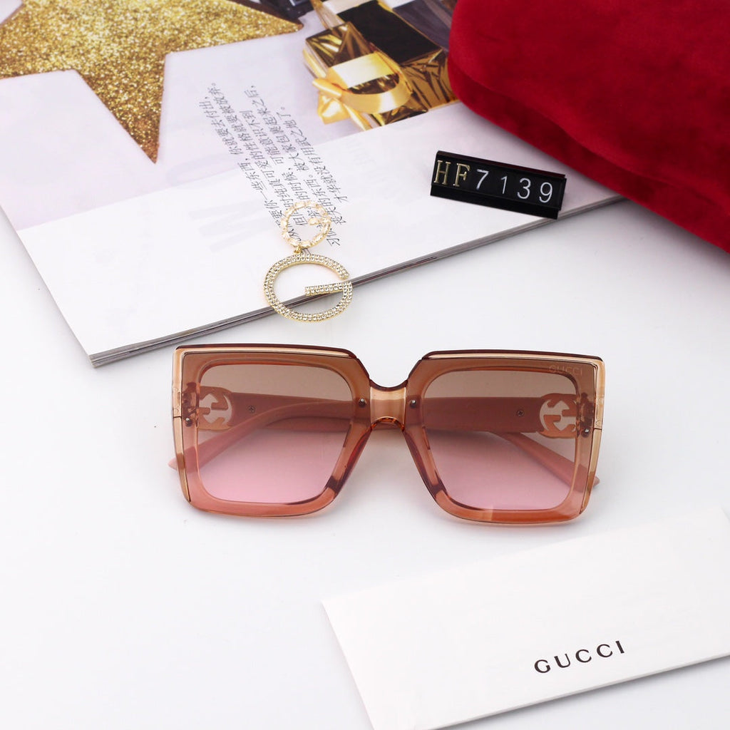 GUCCI Oversized Square Slim-Temple Polarized Sunglasses | UV400