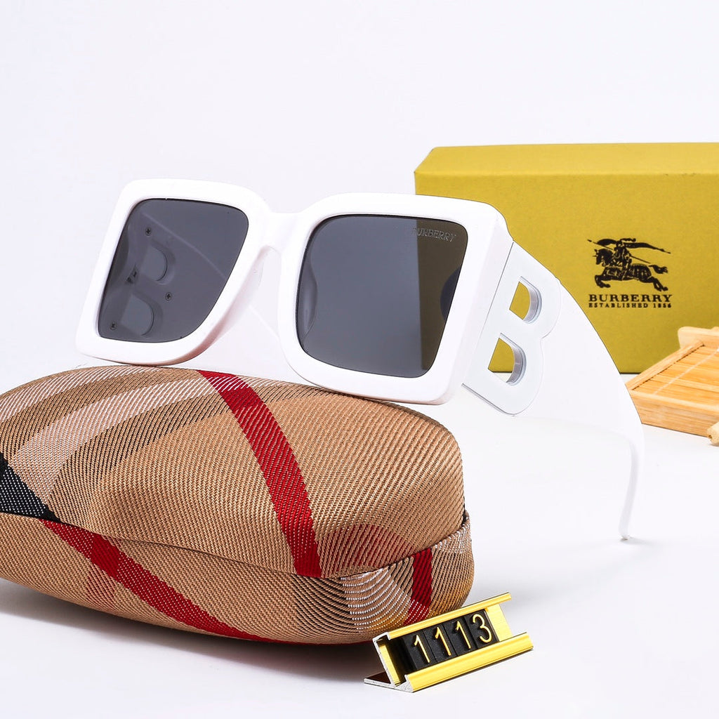 Burberry B Oversized Square Polarized Sunglasses