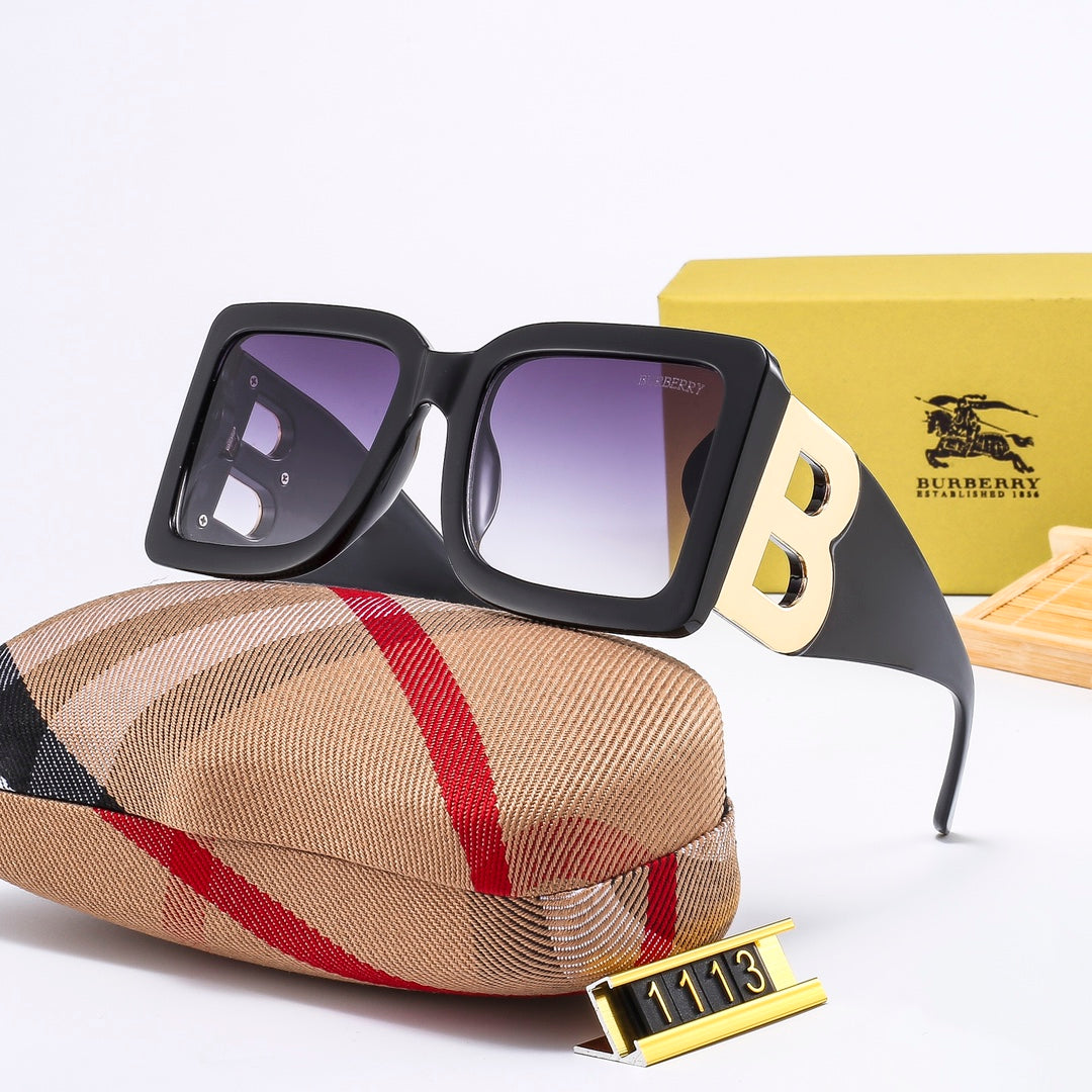 Burberry B Oversized Square Polarized Sunglasses