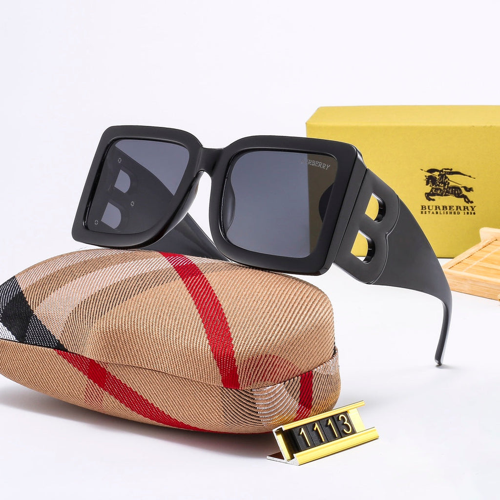 Burberry B Oversized Square Polarized Sunglasses