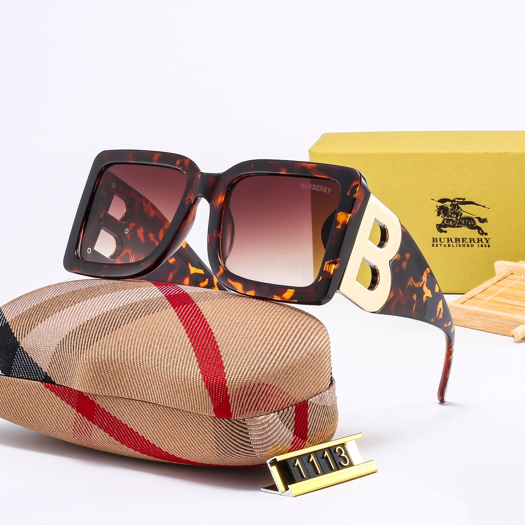 Burberry B Oversized Square Polarized Sunglasses