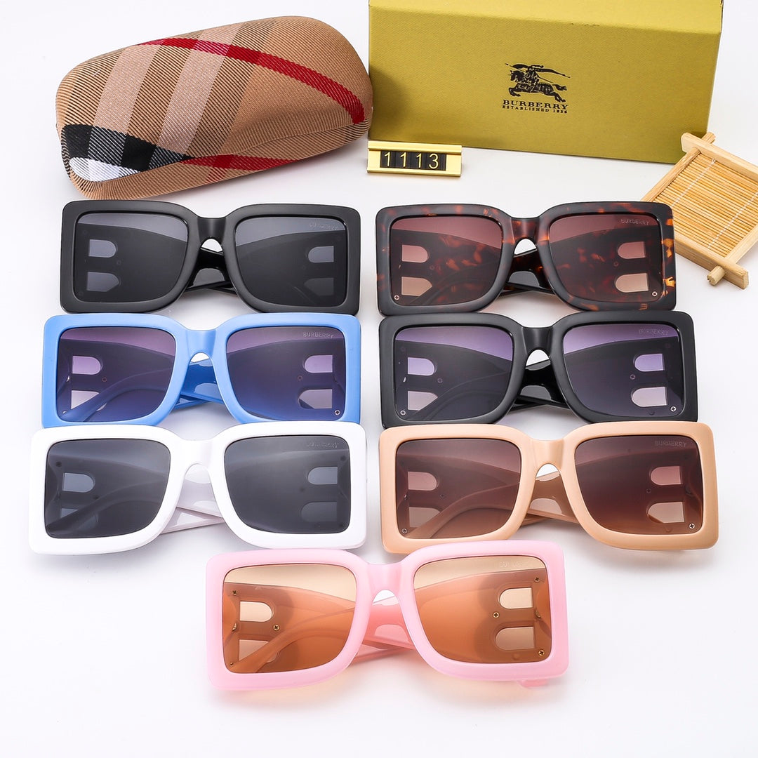 Burberry B Oversized Square Polarized Sunglasses