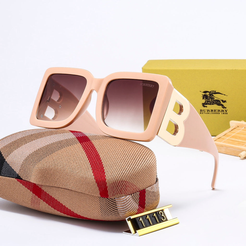Burberry B Oversized Square Polarized Sunglasses