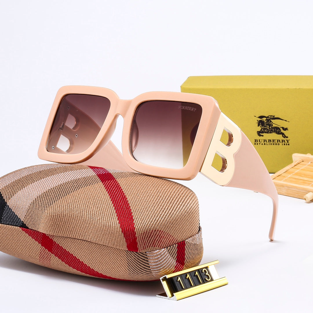 Burberry B Oversized Square Polarized Sunglasses