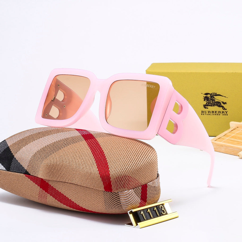 Burberry B Oversized Square Polarized Sunglasses