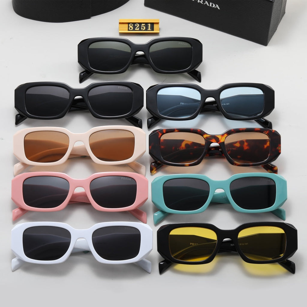 PRADA Polygonal Retro Acetate Sunglasses | Luxury Eyewear