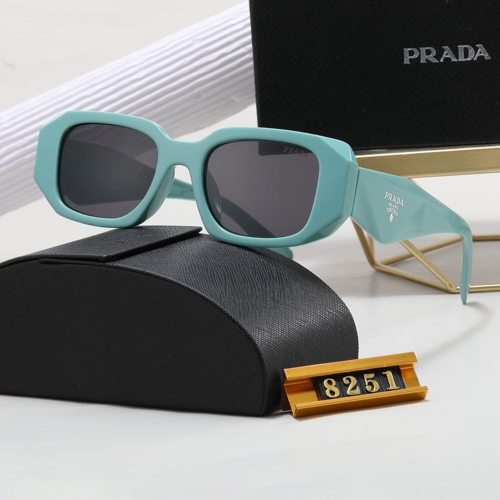 PRADA Polygonal Retro Acetate Sunglasses | Luxury Eyewear