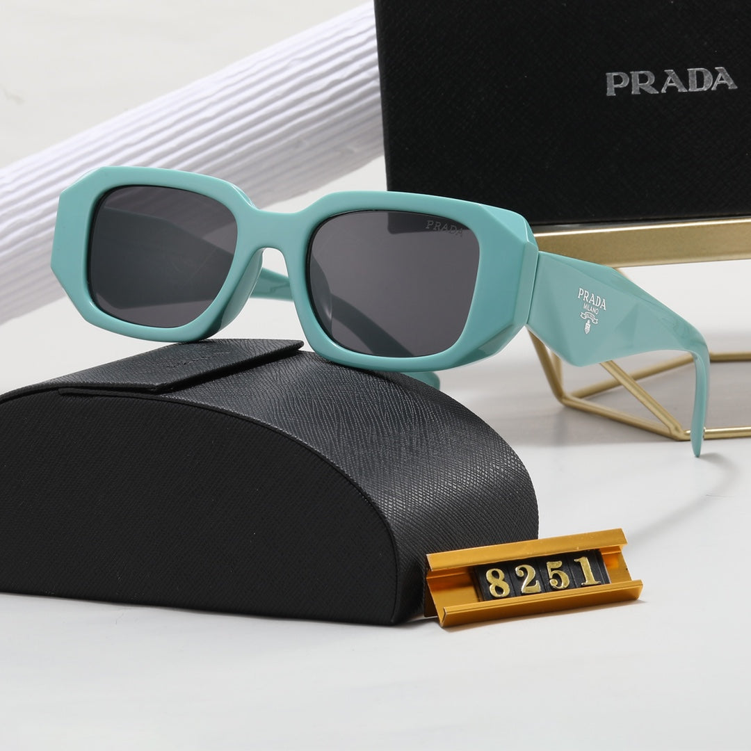 PRADA Polygonal Retro Acetate Sunglasses | Luxury Eyewear