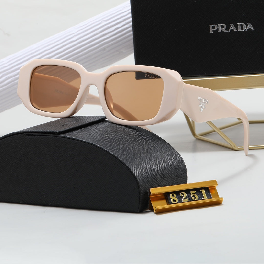 PRADA Polygonal Retro Acetate Sunglasses | Luxury Eyewear