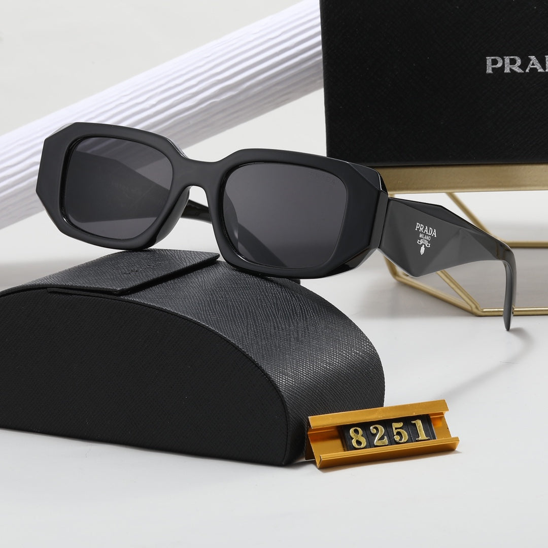 PRADA Polygonal Retro Acetate Sunglasses | Luxury Eyewear