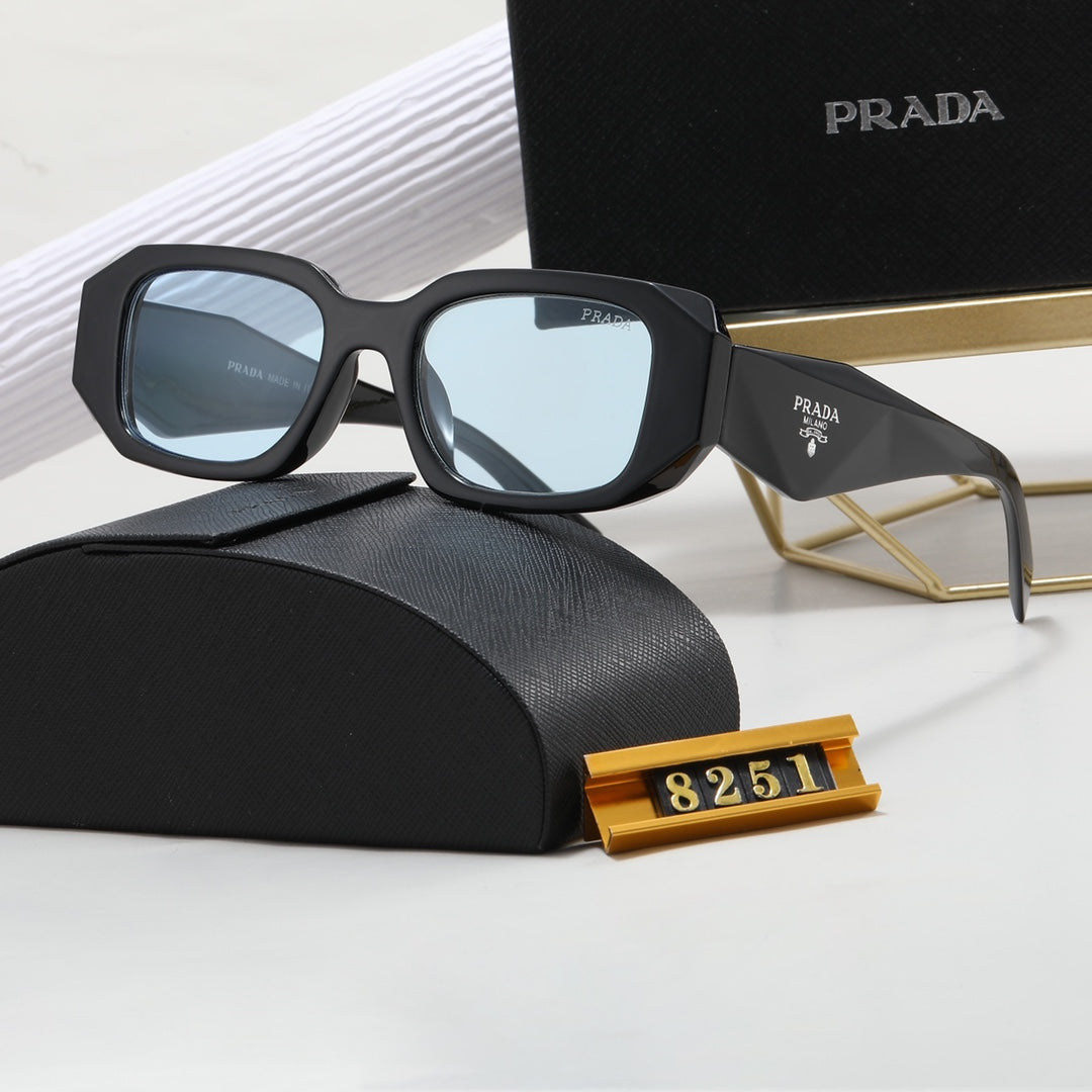 PRADA Polygonal Retro Acetate Sunglasses | Luxury Eyewear