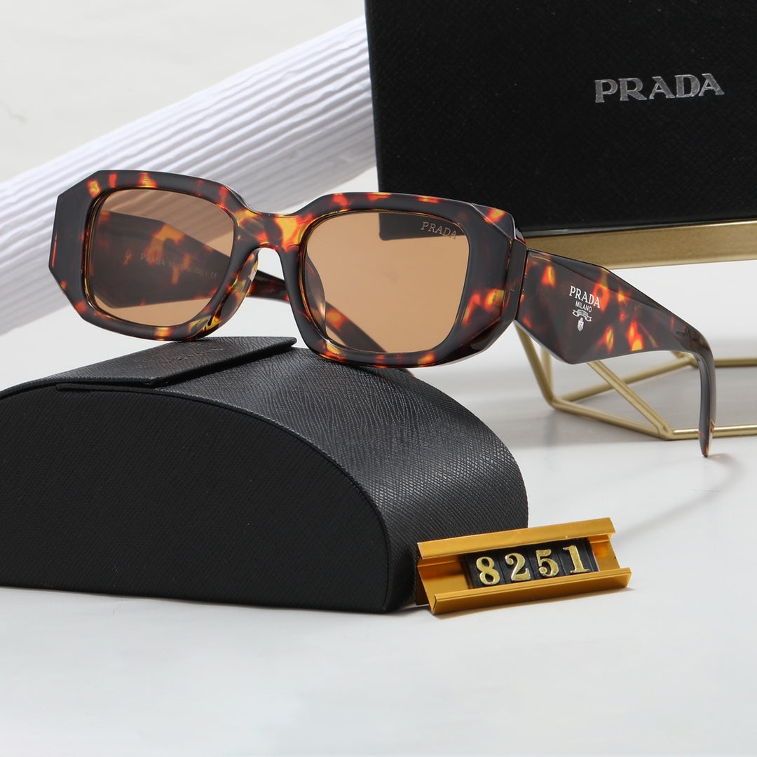 PRADA Polygonal Retro Acetate Sunglasses | Luxury Eyewear
