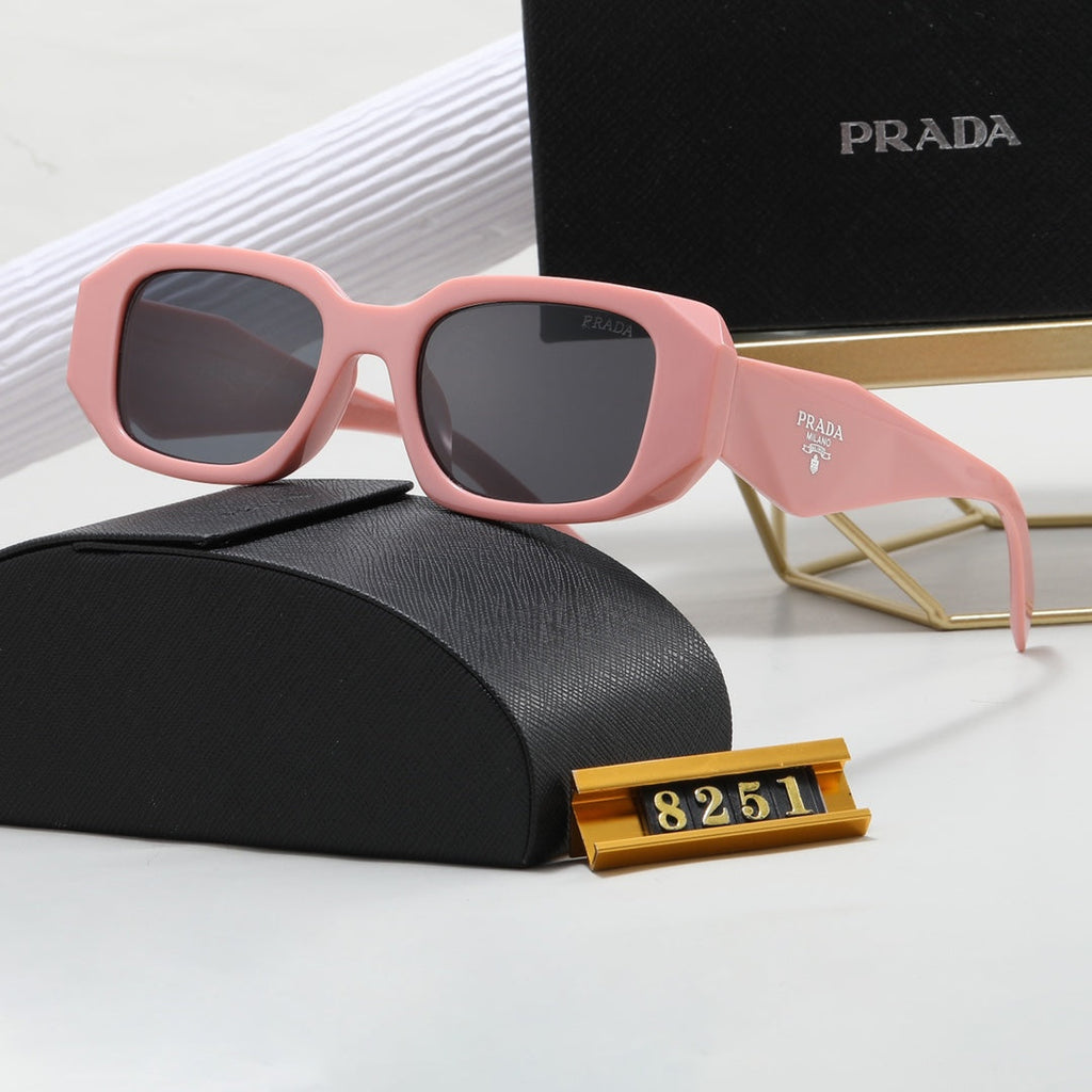 PRADA Polygonal Retro Acetate Sunglasses | Luxury Eyewear