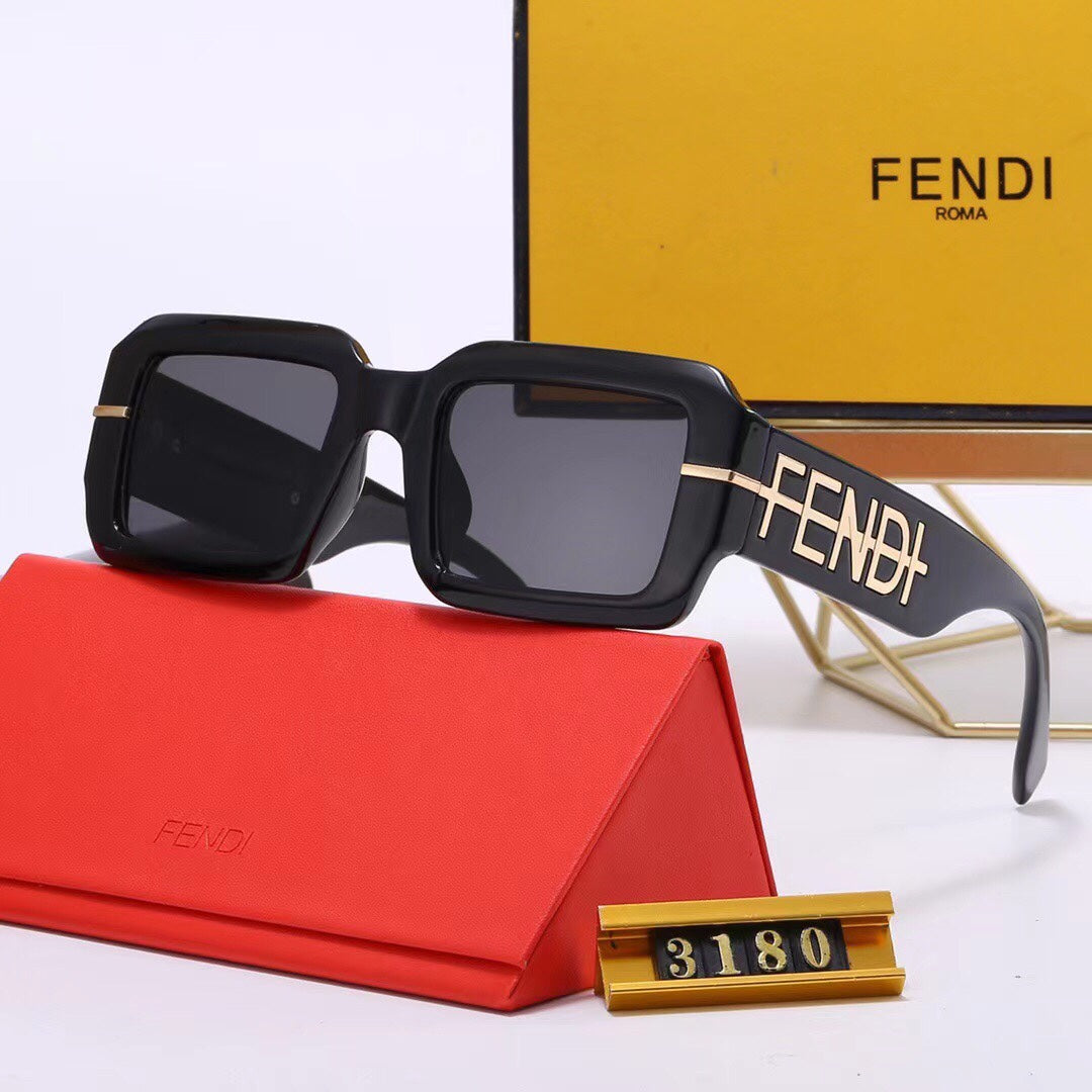 FENDI Small Square Logo Sunglasses | Luxury Eyewear