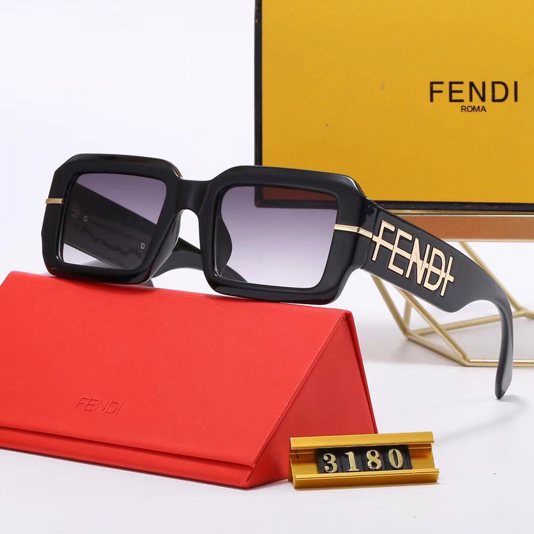 FENDI Small Square Logo Sunglasses | Luxury Eyewear