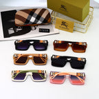 Burberry Check Oversized Square Polarized Sunglasses