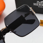 Hermès Oversized Square Metal Sunglasses