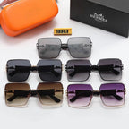 Hermès Oversized Square Metal Sunglasses