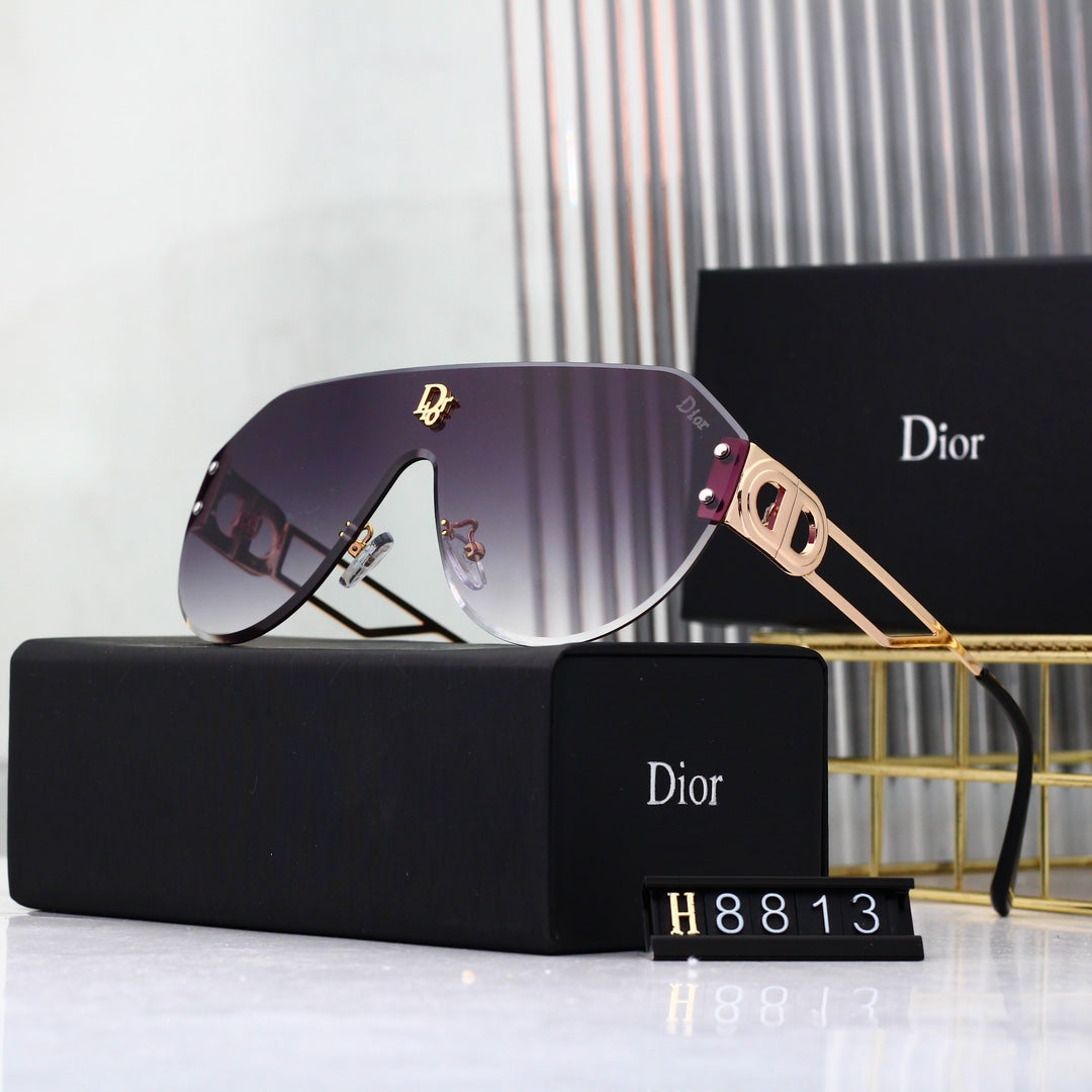 Dior Oversized Shield Polarized Sunglasses