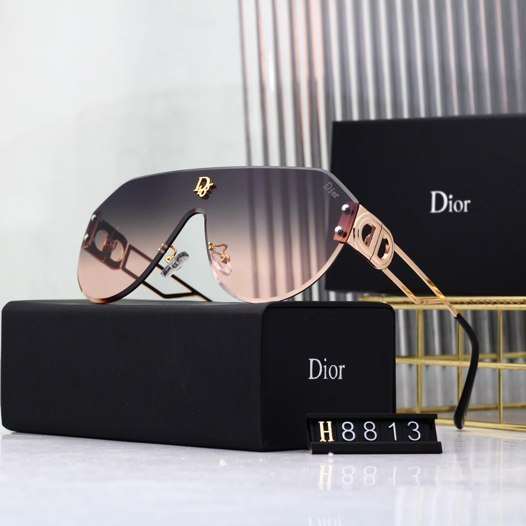 Dior Oversized Shield Polarized Sunglasses