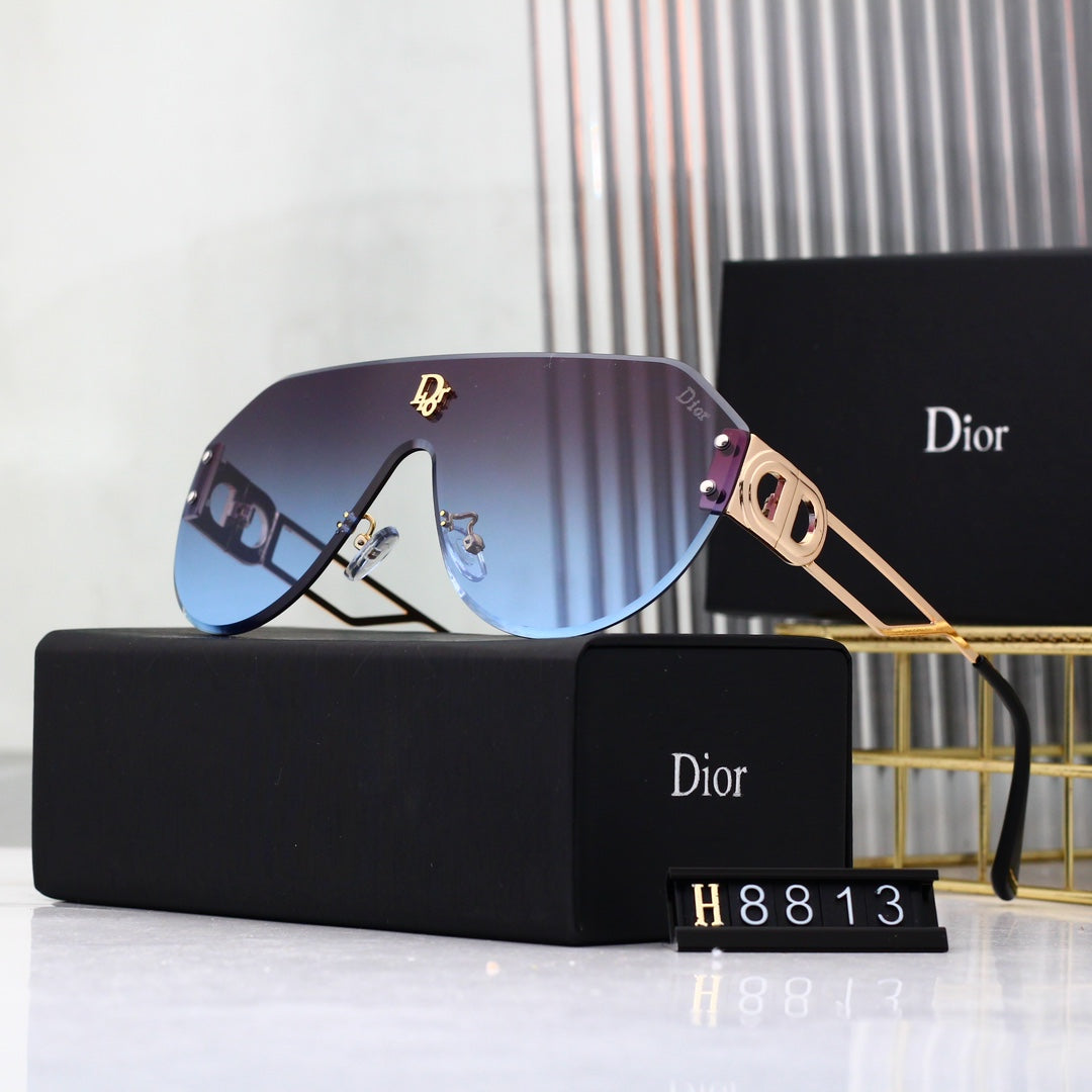 Dior Oversized Shield Polarized Sunglasses