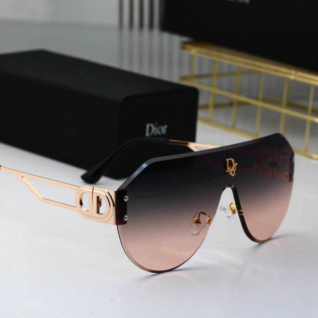 Dior Oversized Shield Polarized Sunglasses
