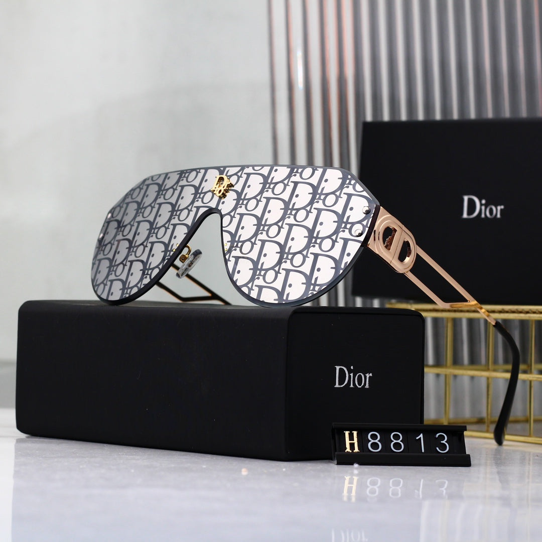 Dior Oversized Shield Polarized Sunglasses
