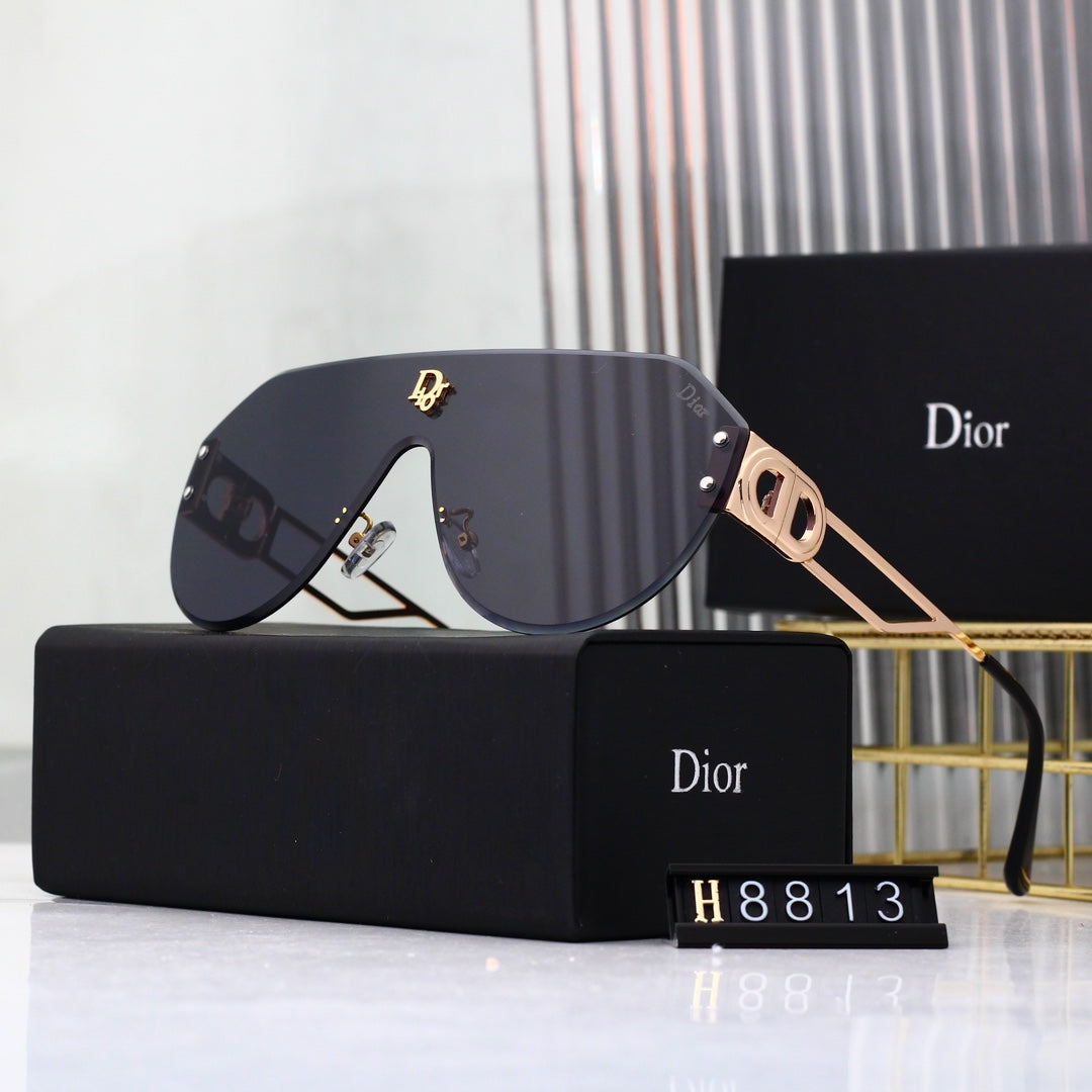 Dior Oversized Shield Polarized Sunglasses