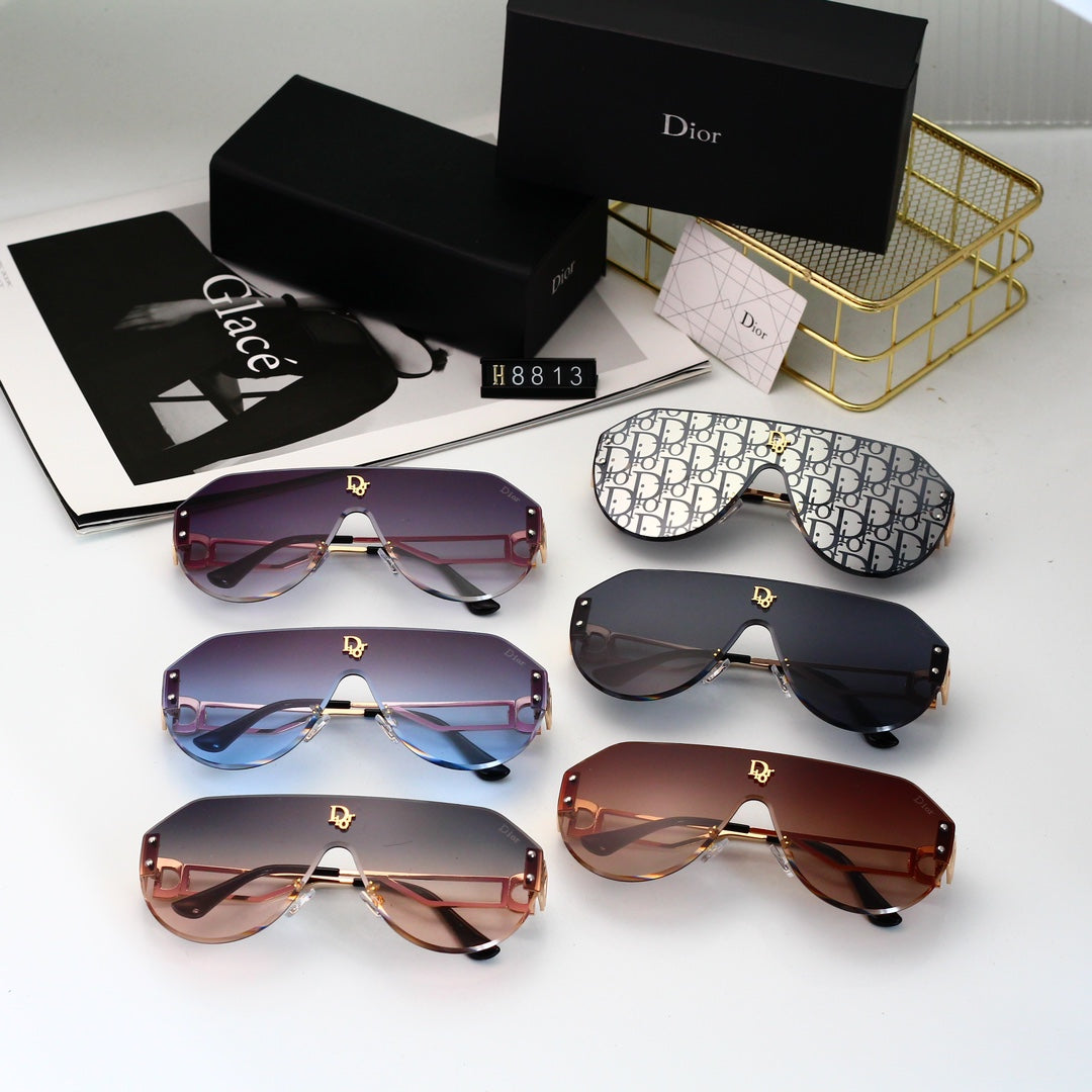 Dior Oversized Shield Polarized Sunglasses
