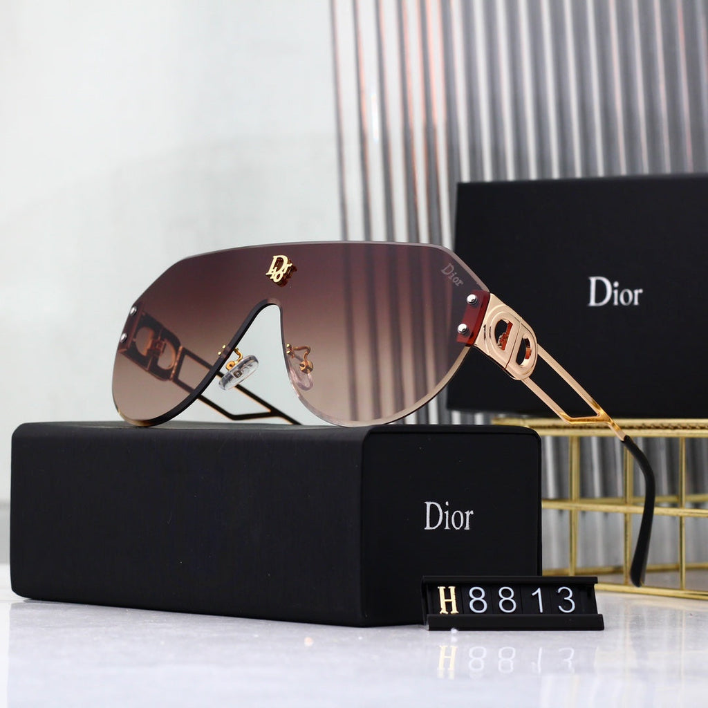 Dior Oversized Shield Polarized Sunglasses