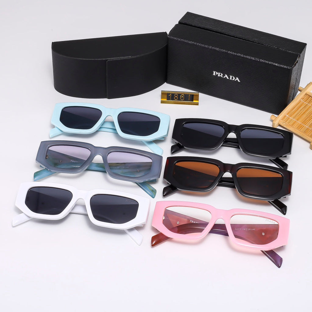 PRADA Geometric Polygonal Blue-Light Sunglasses | Luxury Eyewear