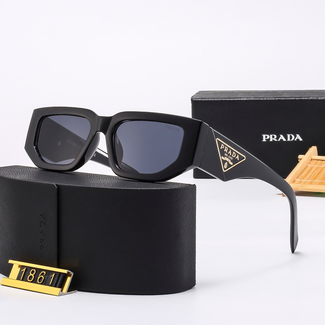 PRADA Geometric Polygonal Blue-Light Sunglasses | Luxury Eyewear
