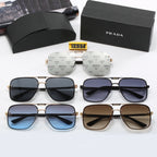 Prada Double Bridge Aviator Polarized Sunglasses
