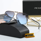 Prada Double Bridge Aviator Polarized Sunglasses