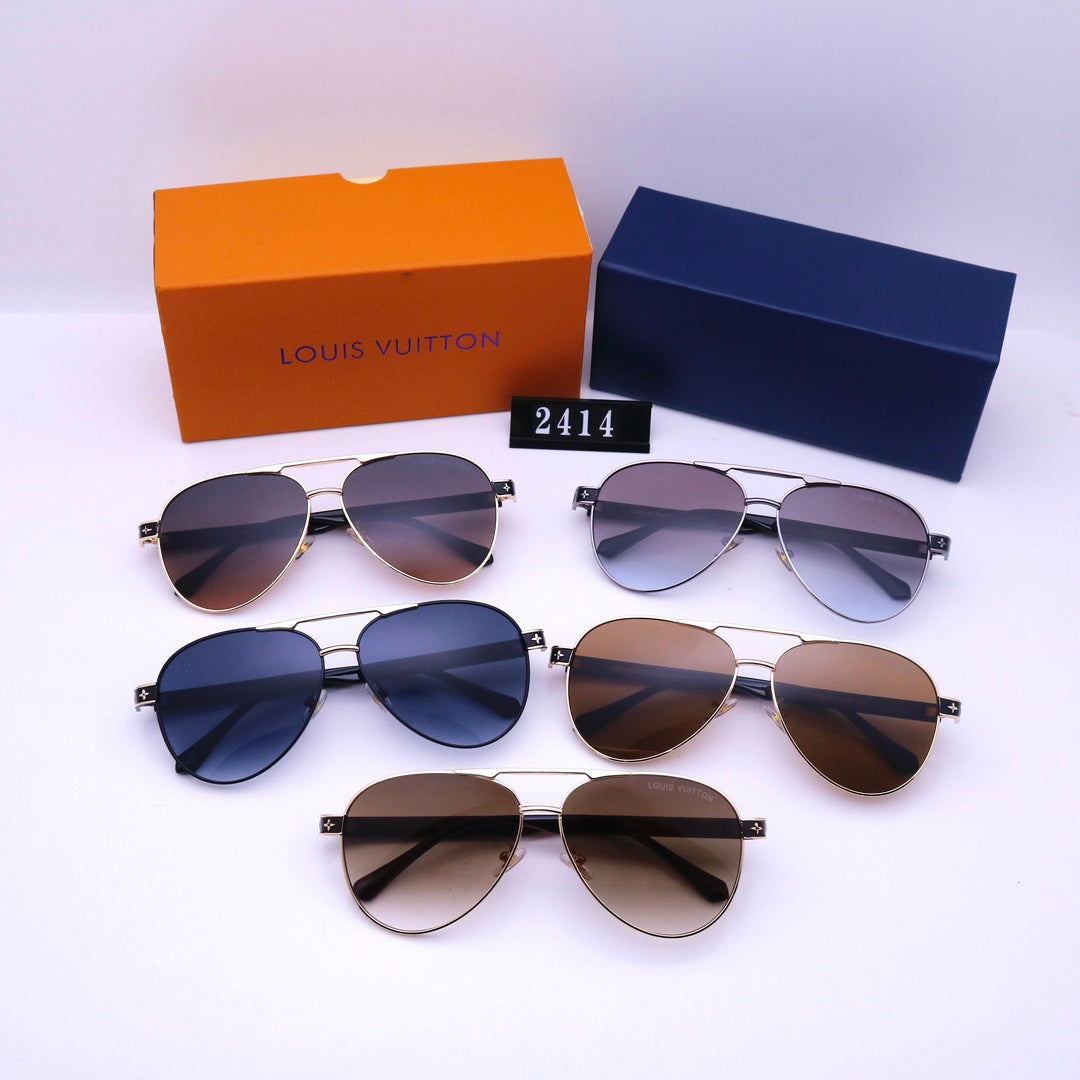 Louis Vuitton LV Double Bridge Aviator Polarized Sunglasses