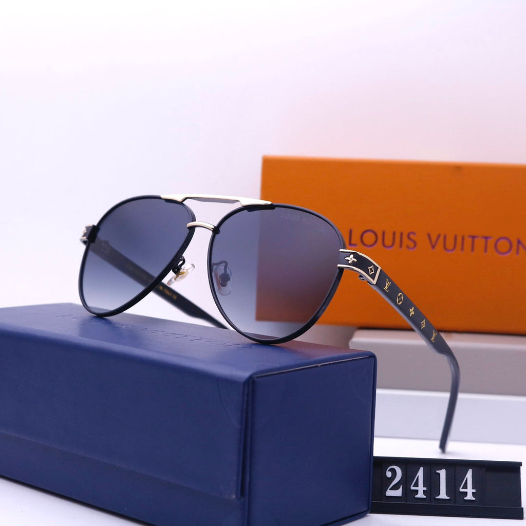 Louis Vuitton LV Double Bridge Aviator Polarized Sunglasses