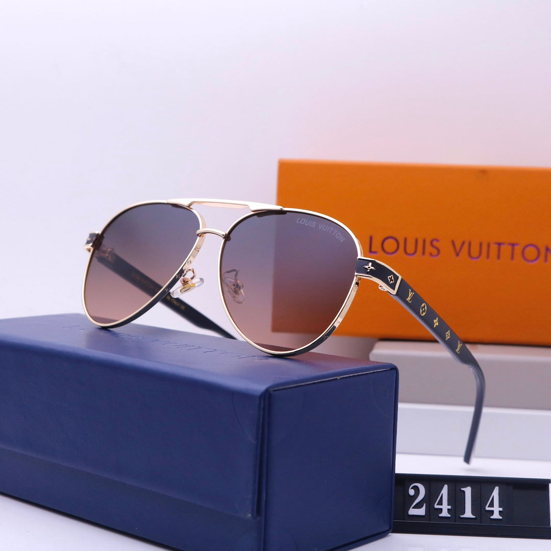 Louis Vuitton LV Double Bridge Aviator Polarized Sunglasses