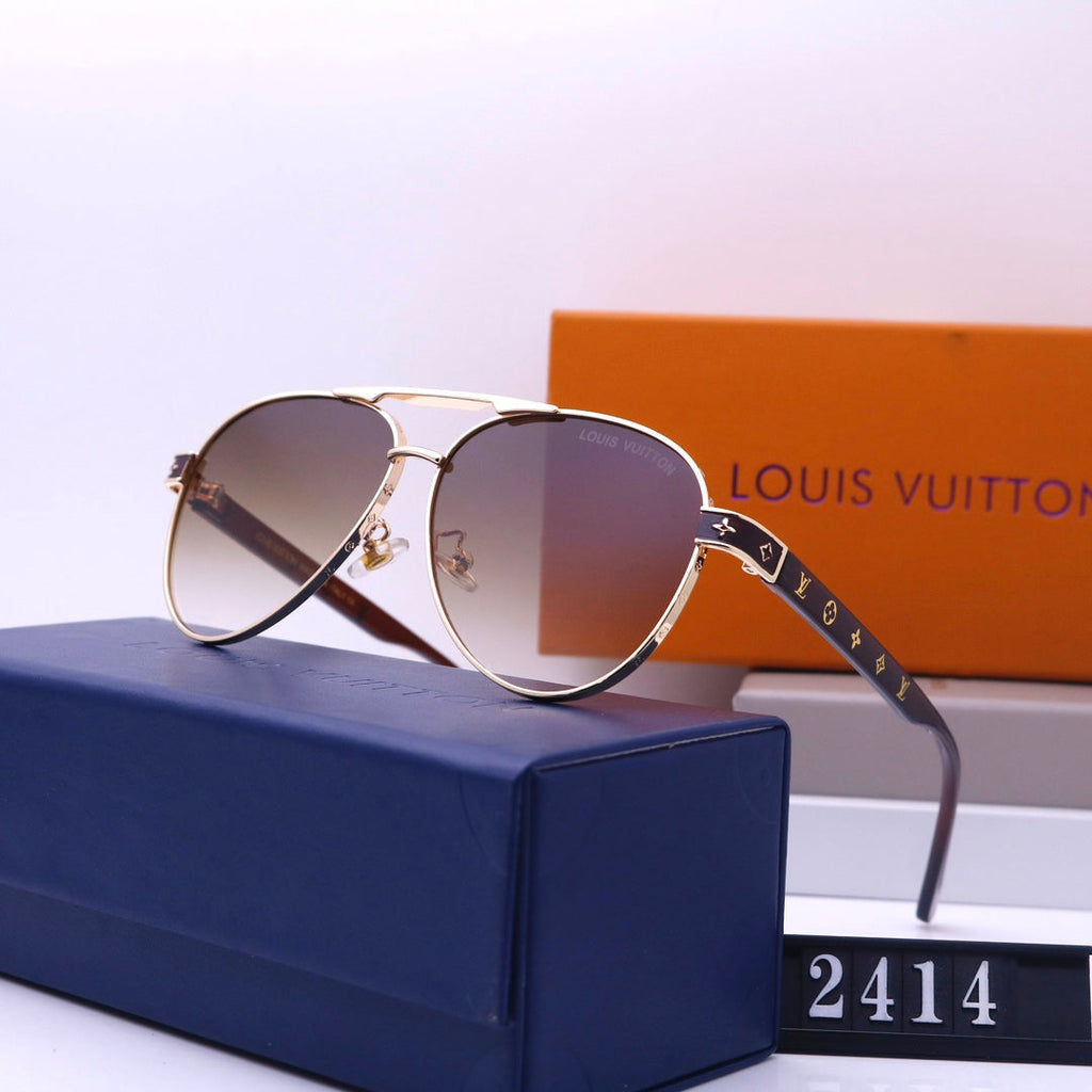 Louis Vuitton LV Double Bridge Aviator Polarized Sunglasses