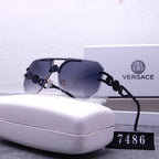 Versace Medusa Rimless Aviator Polarized Sunglasses