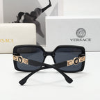 Versace Medusa Oversized Square Polarized Sunglasses