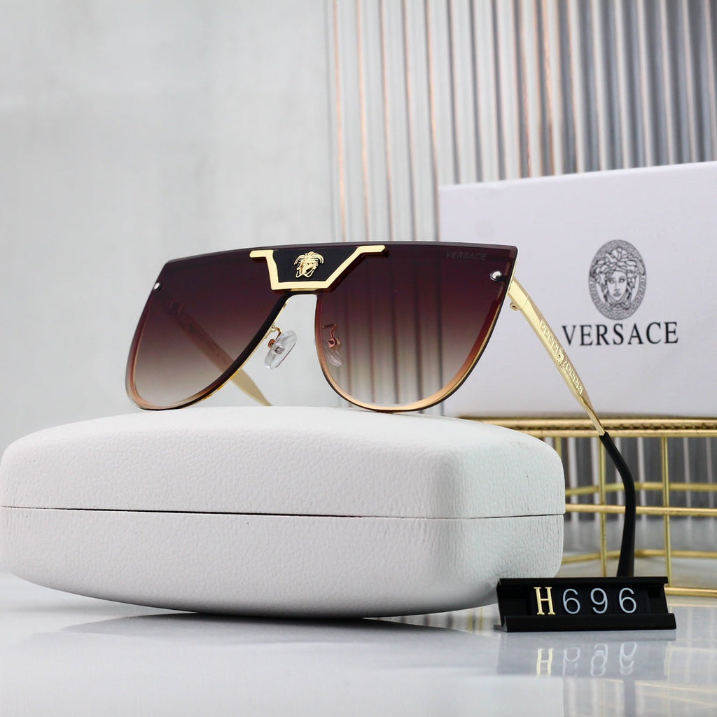 Versace Medusa Oversized Butterfly Polarized Sunglasses