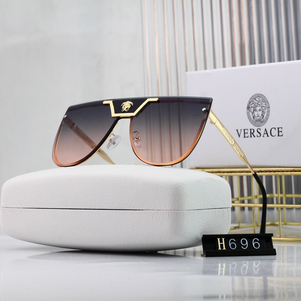 Versace Medusa Oversized Butterfly Polarized Sunglasses